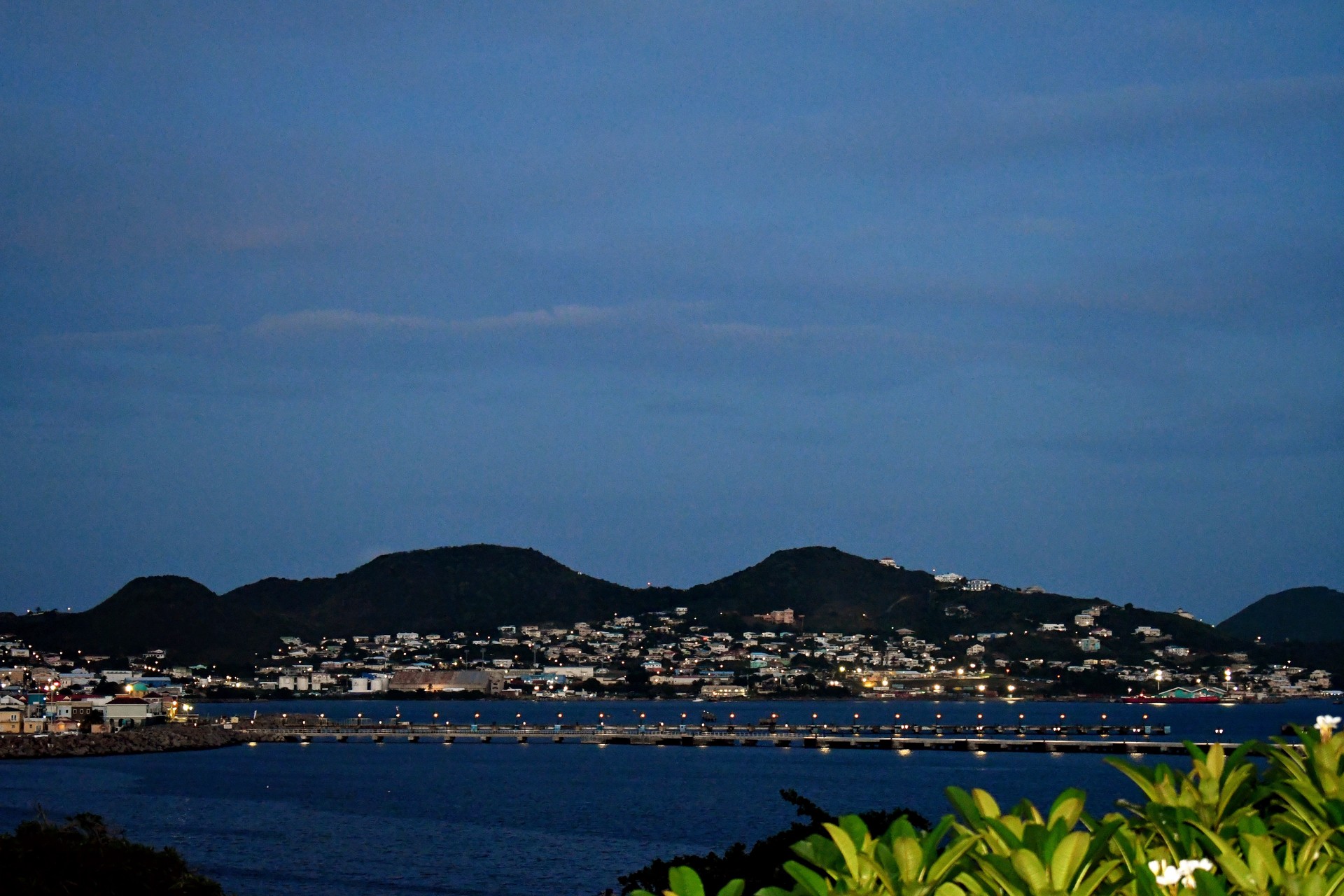 The Beauty of St Kitts Port at Night